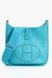 Hermes Blue Jean Evelyn 3 PM Taurillon Clemence Leather Crossbody Supply