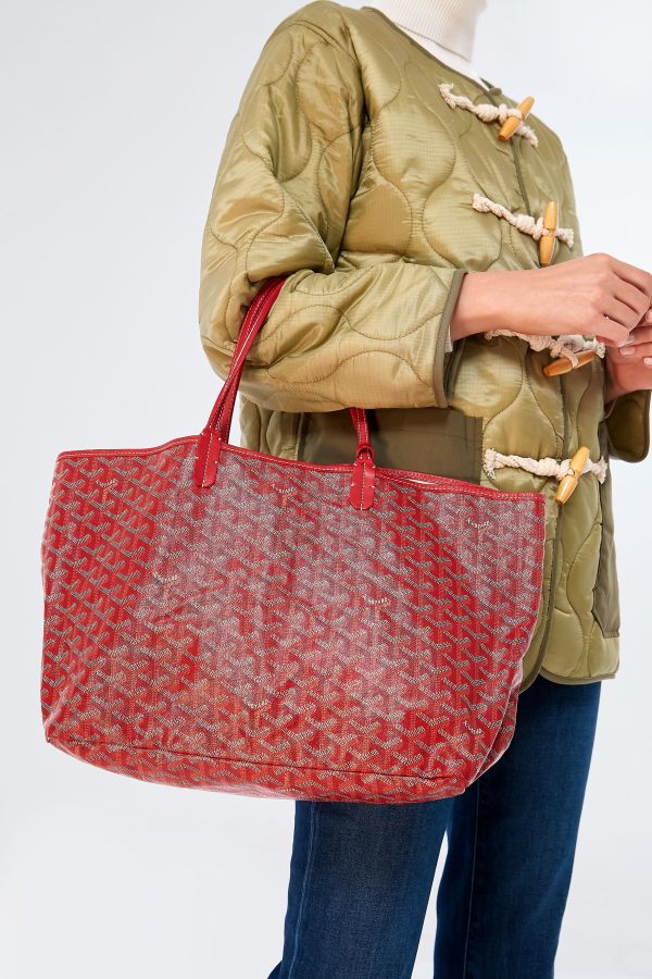 Goyard Red Saint Louis PM Tote Bag For Sale