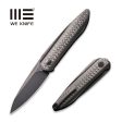 WEKNIFE Black Void Opus Front Flipper Knife Titanium & Carbon Fiber Handle (2.84  CPM 20CV Blade) 2010V-1 Discount