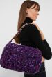 Purple Multi Woven Shoulder Bag on Sale