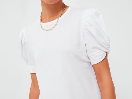 White Vesty Puff Short Sleeve Crewneck Online