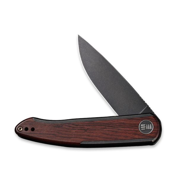 WEKNIFE Smooth Sentinel Flipper Knife Titanium & Wood Handle (2.97  CPM 20CV Blade) WE20043-3 For Cheap