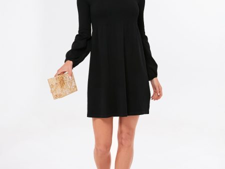 Black Lennox Mini Dress For Cheap