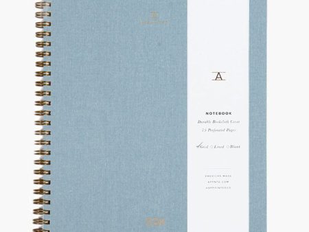 Chambray Blue Lined Notebook Hot on Sale