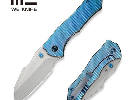 WEKNIFE High-Fin XL Thumb Stud Knife Titanium Handle (3.48  CPM 20CV Blade) WE24010-2 Online Hot Sale