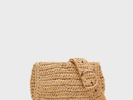 Toast Straw Belt Bag Hot on Sale