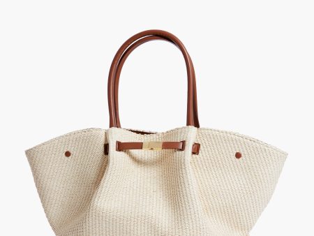 Tan Natural Raffia New York Bag Sale