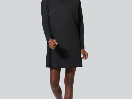 Black Long Sleeve Corinne Sport Dress For Discount