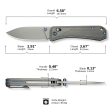 WEKNIFE Bougie Banter Thumb Stud & Crossbar Lock Knife Titanium Handle (2.91  CPM S45VN Blade) WE24009-2 Online Hot Sale