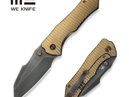 WEKNIFE High-Fin XL Thumb Stud Knife Titanium Handle (3.48  CPM 20CV Blade) WE24010-3 Sale