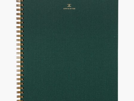 Hunter Green Lined Notebook Online Hot Sale