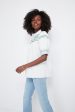 White Embroidered Saylor Shirt on Sale