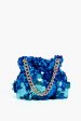 Blue Pedro Sequin Pouch For Cheap