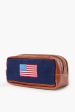 Navy American Flag Needlepoint Toiletry Bag Supply