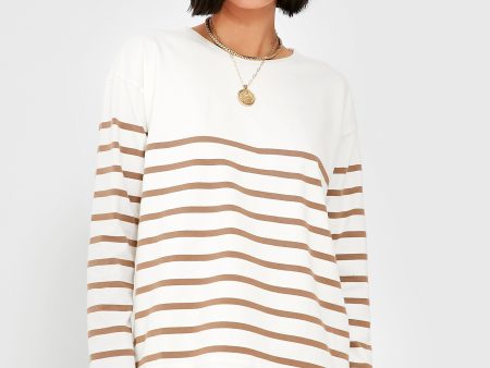 The Cream and Latte Boyfriend Shirt For Discount