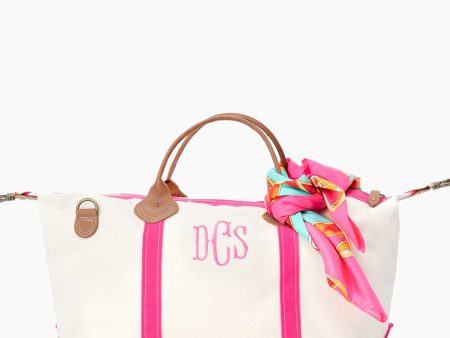 Pink Monogrammed Sunshine Satchel For Discount