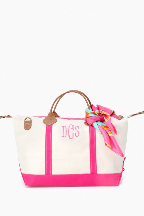 Pink Monogrammed Sunshine Satchel For Discount