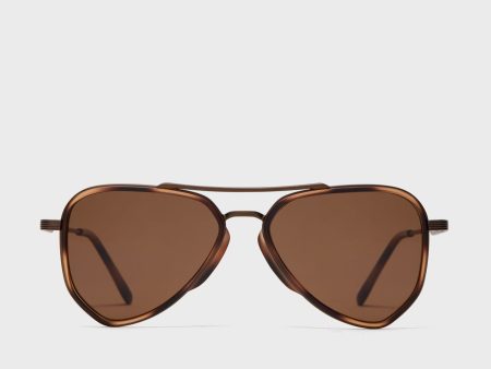 Tortoise Amber Astra Polarized Sunglasses Hot on Sale