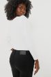 White Vesty Long Sleeve Crewneck Fashion