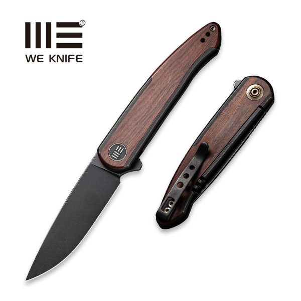 WEKNIFE Smooth Sentinel Flipper Knife Titanium & Wood Handle (2.97  CPM 20CV Blade) WE20043-3 For Cheap