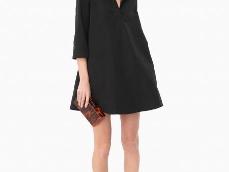 Black Megan Taffeta Dress Online Sale