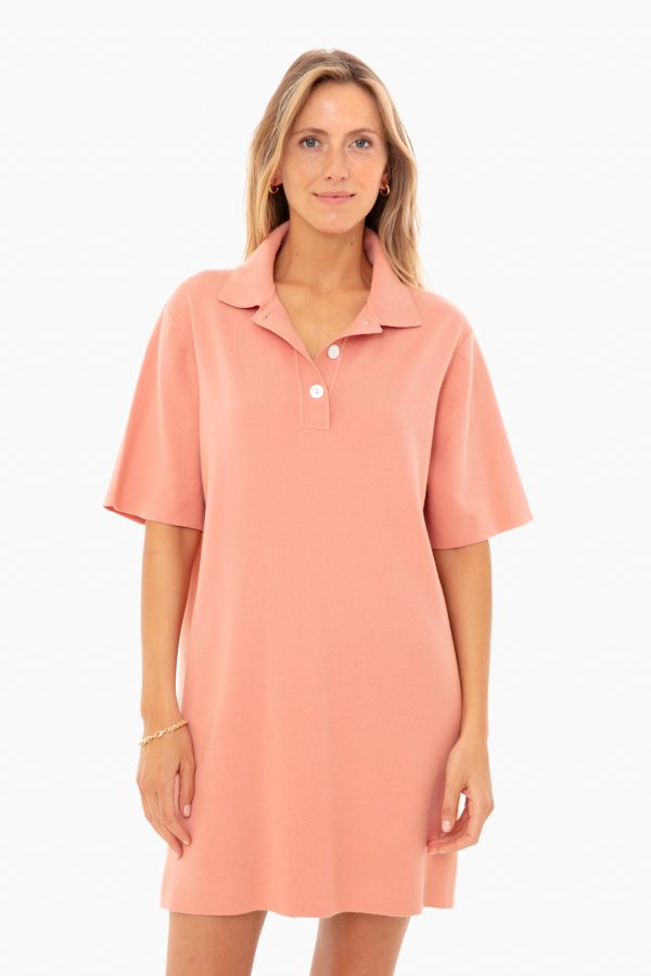 Apricot Channing Polo Mini Dress Online Sale