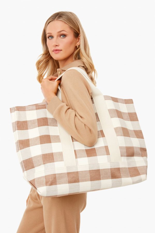 Sandstone Gingham Bodie Bag Fashion