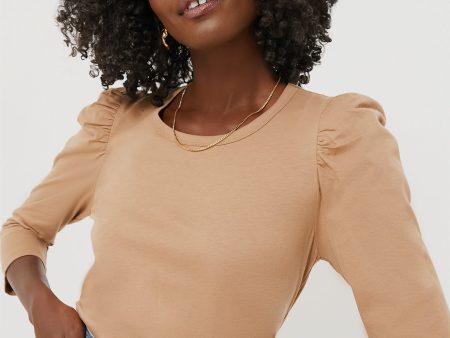 Tan Vesty Long Sleeve Crewneck Online