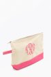 Pink Monogrammed Canvas Make-Up Bag on Sale