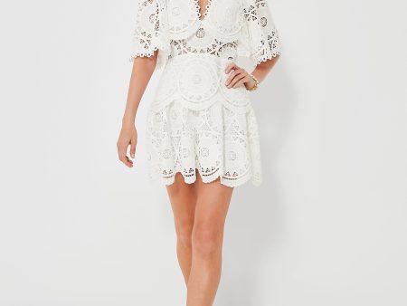 White Ethereal Pia Dress Cheap