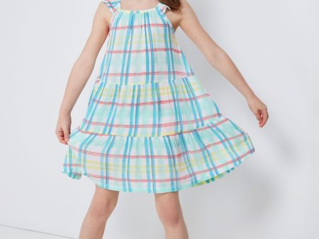 Beach Plaid Twirly Sundress Online Hot Sale