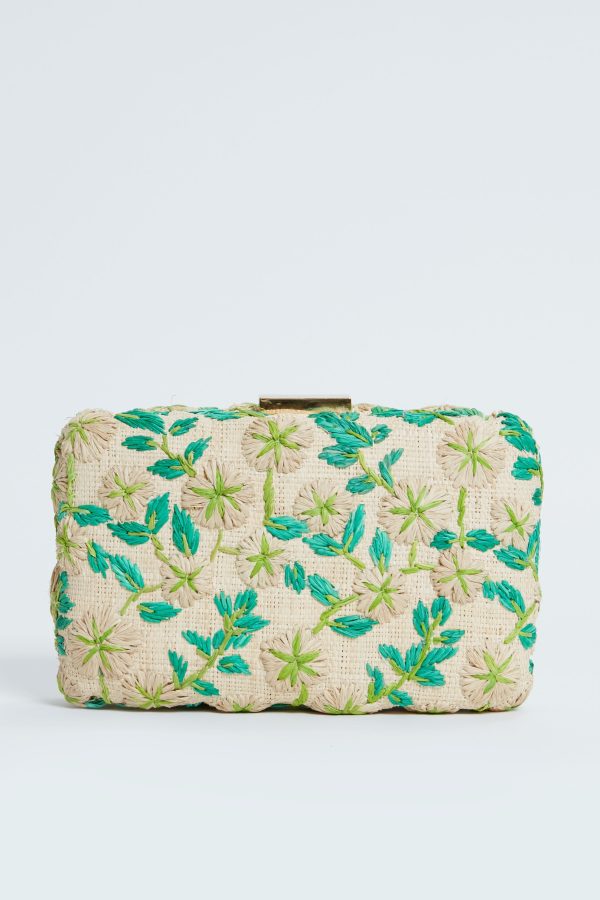 Green Iris Clutch Sale