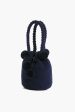 Navy Mini Tassel Bag Online now