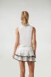 White Sleeveless Caroline Polo Online Sale