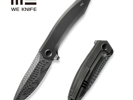 WEKNIFE Acuminal Flipper Knife Titanium Handle (3.98  Damasteel Blade) WE23070-DS1 For Sale