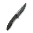 WEKNIFE Acuminal Flipper Knife Titanium Handle (3.98  Damasteel Blade) WE23070-DS1 For Sale