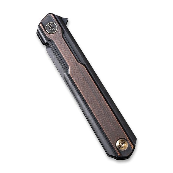 WEKNIFE Peer Flipper Knife Titanium & Copper Handle (3.46  CPM 20CV Blade) 2015F For Sale