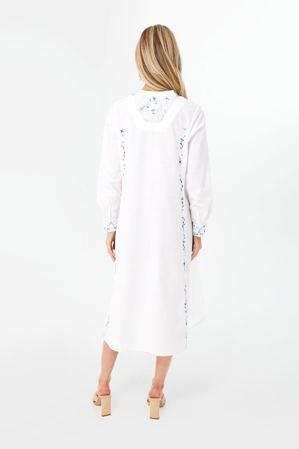 White Blue Victoria Long Dress Online Hot Sale