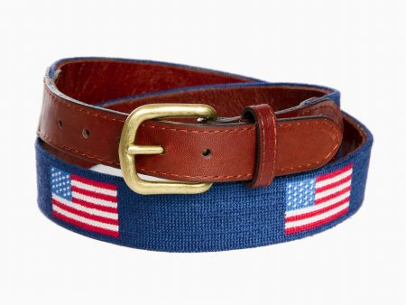 American Flag Needlepoint Belt For Discount