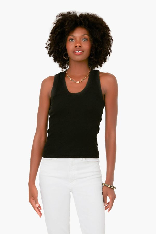 Black Sirena Rib Tank Discount