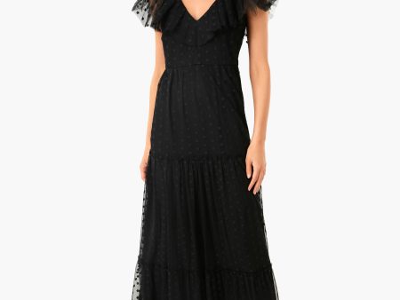 Black Onyx Tulle Giselle Gown on Sale