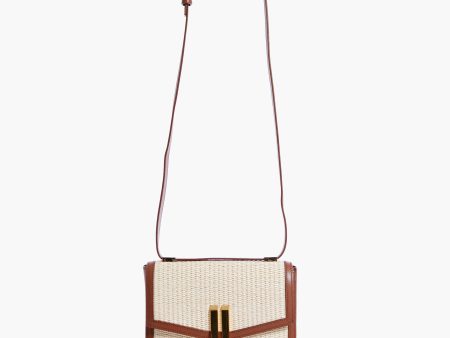 Tan Natural Raffia Vancouver Crossbody Bag Online