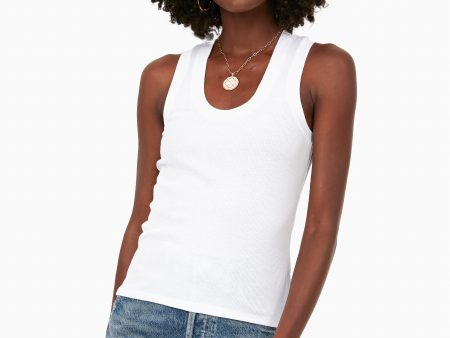 White Sirena Rib Tank Online now