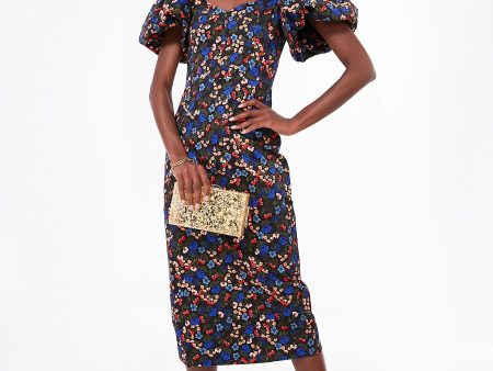 Black Floral Colette Dress For Sale