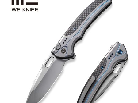 WEKNIFE Exciton Flipper & Thumb Hole & Button Lock Knife Titanium Handle (3.68  CPM 20CV Blade) WE22038A-3 Hot on Sale