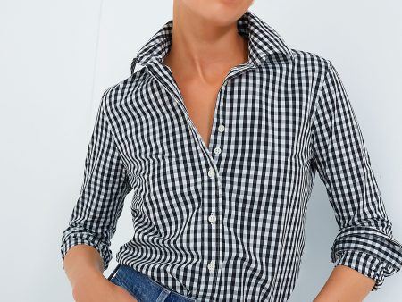 Black Gingham Long Sleeve Icon Shirt Online Hot Sale