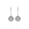 Circle American Diamond 925 Silver Earrings Sale