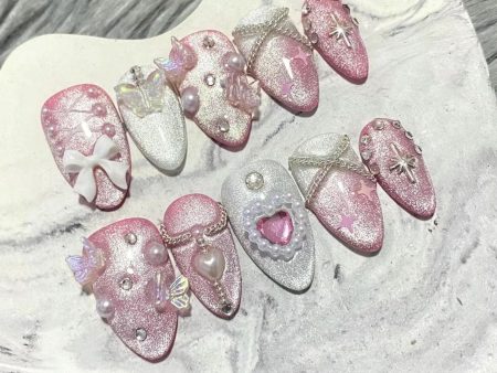 Pink 3D Butterfly Pearl-XHS122 Sale