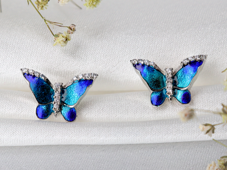 Zarkan 925 Silver Butterfly Earrings Sale