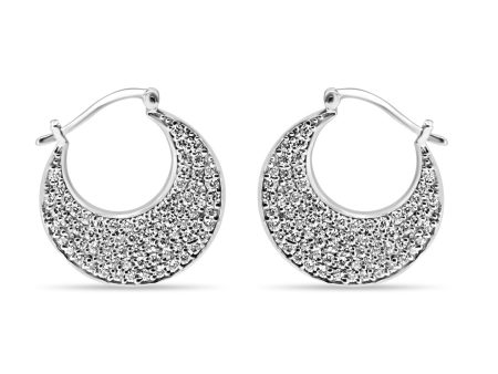 Zarkan Half Moon 925 Silver Small Size Earrings Cheap